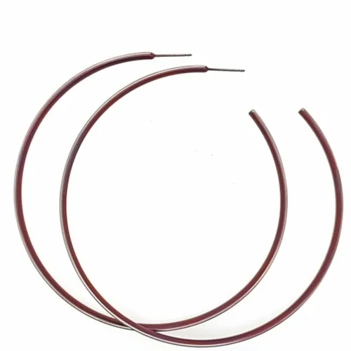 Extra Large Subtle Brown Colour Hoop Earrings